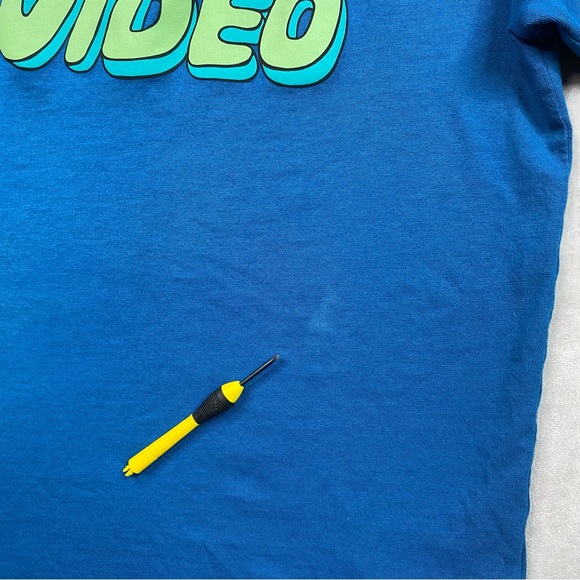 COACH T-Shirt Men's Size XS Blue Designer Video Signature Graphic Tee Shirt I42 - Picture 11 of 15